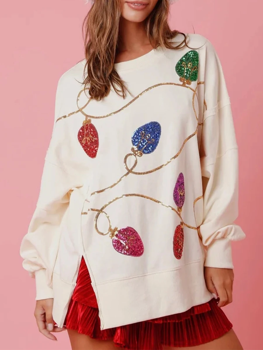 Women Santa Christmas Nutcracker Sweatshirt Sequin Novelty 3D Print Crewneck Long Sleeve Pullover XMAS Sweatshirts Tops
Women Santa Christmas Nutcracker Sweatshirt Sequin Novelty 3D Print Crewneck Long Sleeve Pullover XMAS Sweatshirts Tops