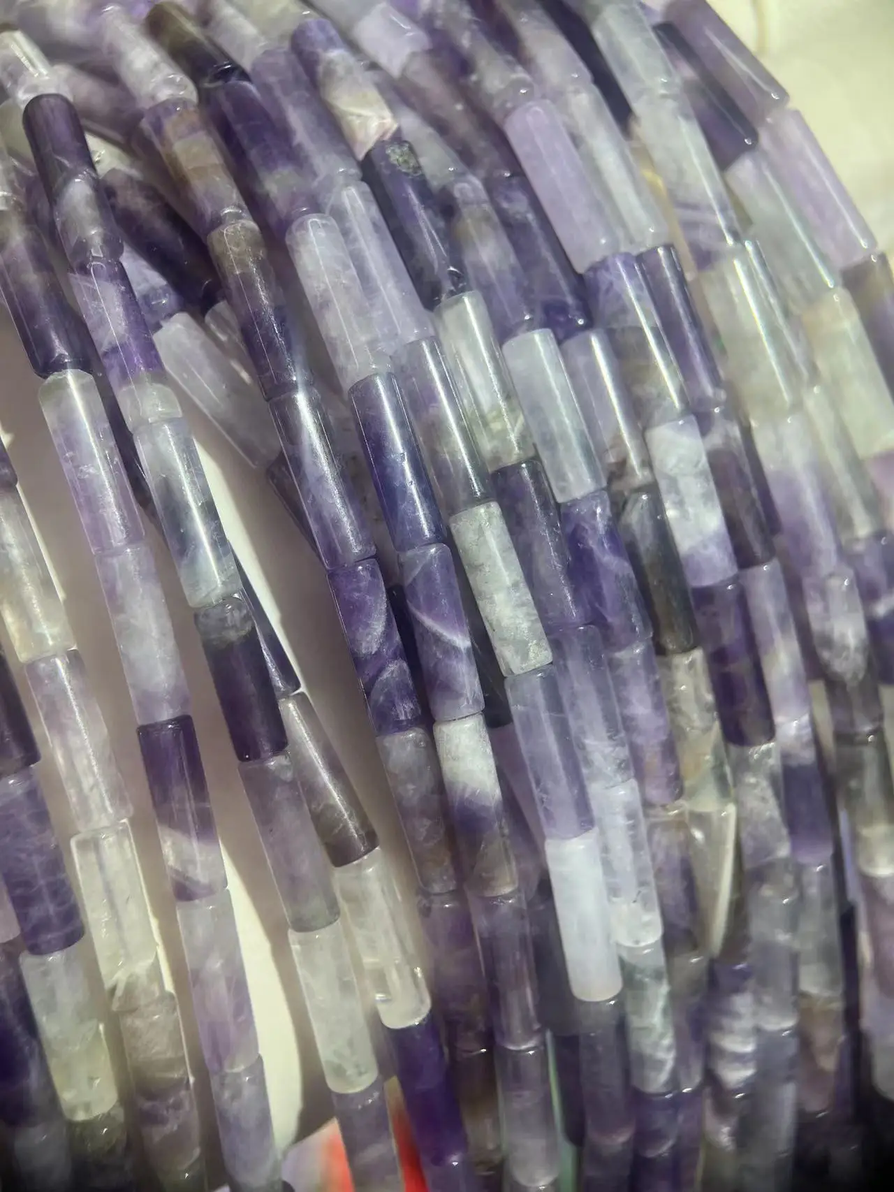 Natural Cylindrical Quartz 5x12cm Delicate Gemstone Rose Lilac Amethyst Seed Beads For Jewelry Accessories DIY Making
Natural Cylindrical Quartz 5x12cm Delicate Gemstone Rose Lilac Amethyst Seed Beads For Jewelry Accessories DIY Making