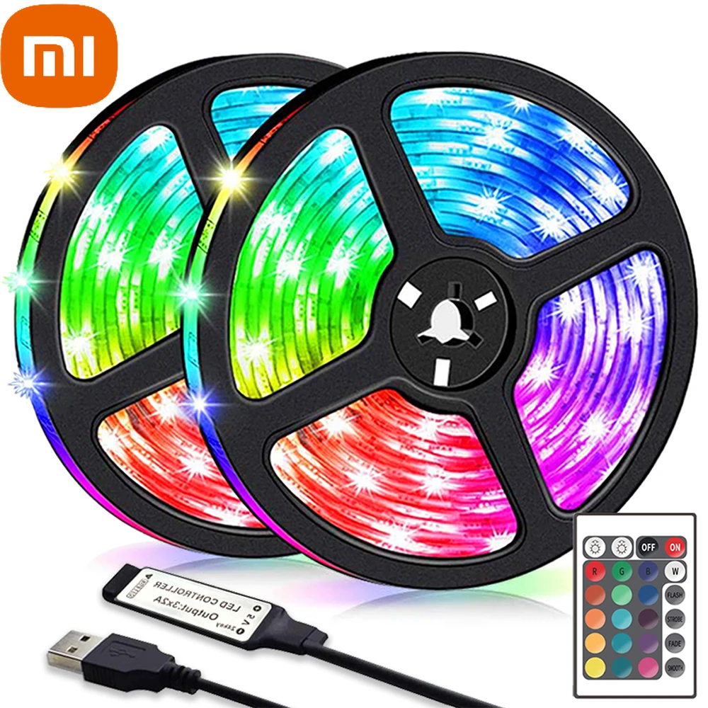 Светодиодная лента Xiaomi 5 в RGB, гибкая лампа с дистанционным управлением и USB, Диодная лента для вечеринки, комнаты, телевизора, стола, декора
Светодиодная лента Xiaomi 5 в RGB, гибкая лампа с дистанционным управлением и USB, Диодная лента для вечеринки, комнаты, телевизора, стола, декора