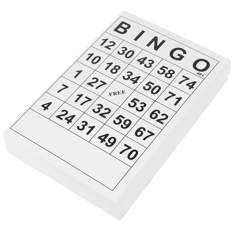 120Pcs Interesting Bingo Game Household Bingo Paper Sheets Interactive Party Game Party Supply
120Pcs Interesting Bingo Game Household Bingo Paper Sheets Interactive Party Game Party Supply