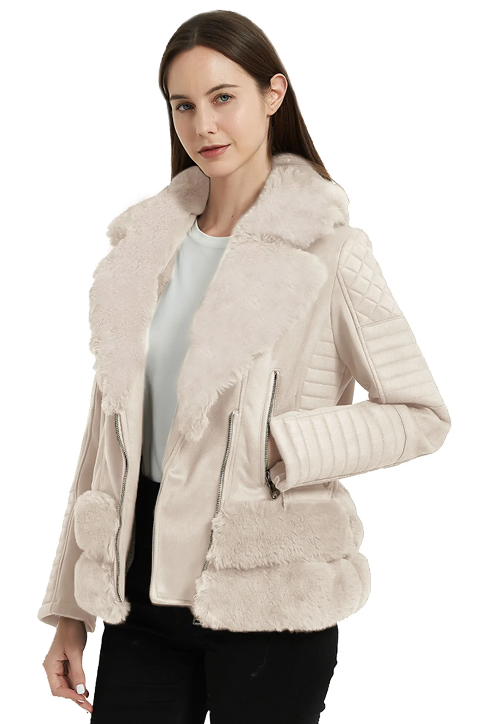 Women's Faux Suede Jackets for Zipper Short Biker Coat Winter Autumn Motorcycle Jacket Outerwear Faux Leather PU Basic Coat
Women's Faux Suede Jackets for Zipper Short Biker Coat Winter Autumn Motorcycle Jacket Outerwear Faux Leather PU Basic Coat