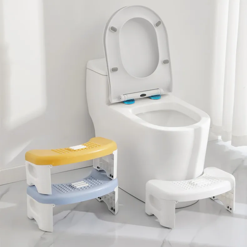 

Child Chair Foot Seat Rest Bathroom Potty Squat Aid Helper Anti-slip Heightened Tool Collapsible Toilet Squatty Step Stool