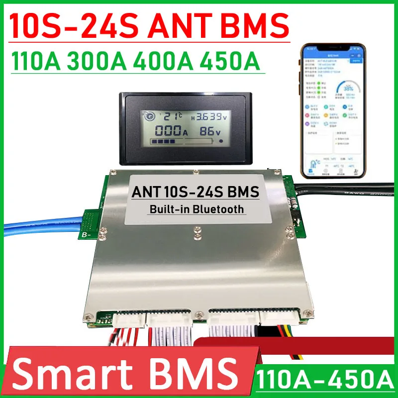 

Плата защиты литий-ионного аккумулятора DYKB Ant BMS 10S 20S 100A 300A 400A Smart Bluetooth Li-Ion Lifepo4 LTO 13S 14S 16S 17S 48V 60V