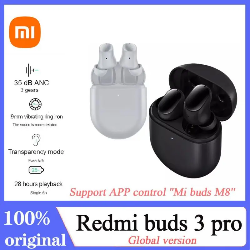 TWS наушники Xiaomi Redmi Airdots 3 Pro, настоящие беспроводные наушники-вкладыши ANC, Bluetooth гарнитура, Беспроводная зарядка, Redmi Buds 3 Pro Наушники
TWS наушники Xiaomi Redmi Airdots 3 Pro, настоящие беспроводные наушники-вкладыши ANC, Bluetooth гарнитура, Беспроводная зарядка, Redmi Buds 3 Pro Наушники