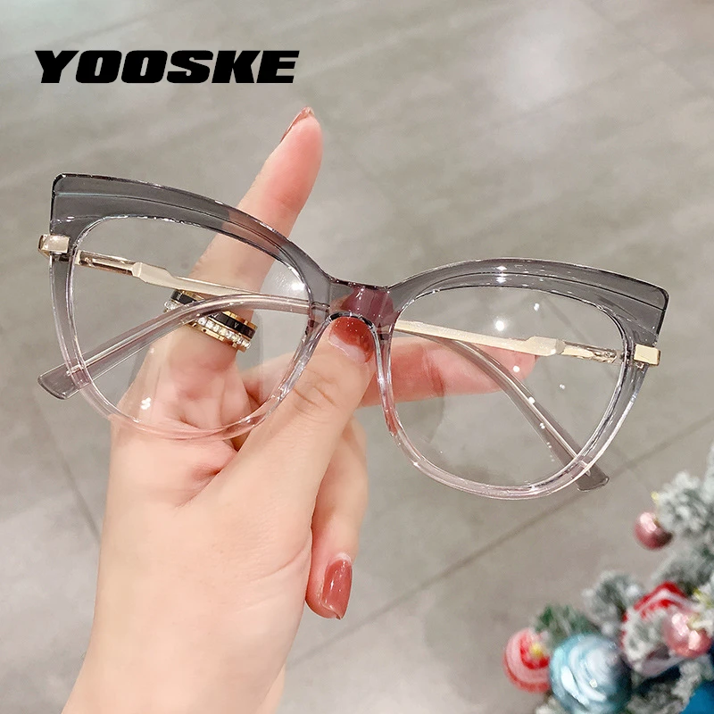 YOOSKE TR90 Anti Blue Rays Cat Eye Glasses Frames Women Oversized Optical Eyeglasses for Ladies Brand Computer Eyewear
YOOSKE TR90 Anti Blue Rays Cat Eye Glasses Frames Women Oversized Optical Eyeglasses for Ladies Brand Computer Eyewear
