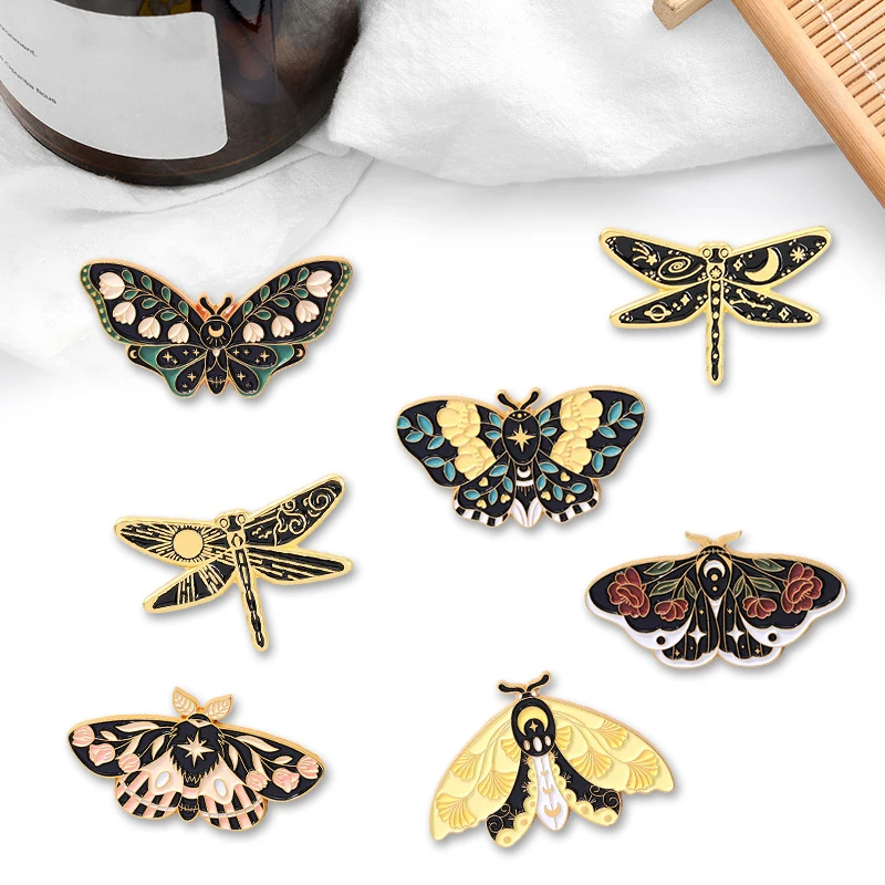 Креативная модная мультяшная бабочка Милая Мини Стрекоза масляная капля брошь