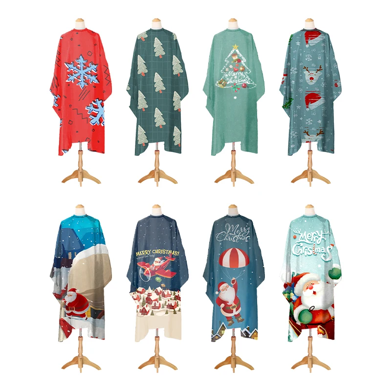 Christmas Present barber wholesale salon custom Christmas hairdressing cutting apron cape cloth salon barber capes Customized
Christmas Present barber wholesale salon custom Christmas hairdressing cutting apron cape cloth salon barber capes Customized