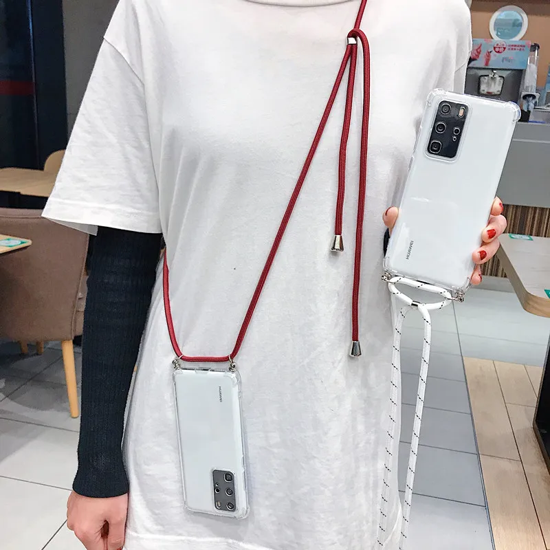 Crossbody Necklace Cord Lanyard Rope Strap Phone Case For Huawei P50 P40 Pro Plus P30 P20 Lite P Smart 2021 Soft TPU Clear Cover
Crossbody Necklace Cord Lanyard Rope Strap Phone Case For Huawei P50 P40 Pro Plus P30 P20 Lite P Smart 2021 Soft TPU Clear Cover