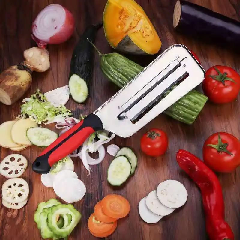 Многофункциональная кухонная Овощечистка и фрукты, Овощечистка из нержавеющей стали, строгальный скребок для нарезки дыни, скребок для рыб...
Многофункциональная кухонная Овощечистка и фрукты, Овощечистка из нержавеющей стали, строгальный скребок для нарезки дыни, скребок для рыб...