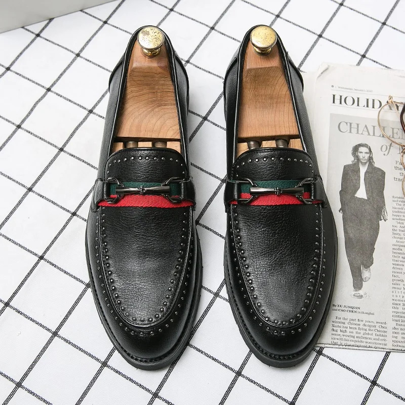 Men Black Shoes Leather Loafers Trend Shoes Male Shoe Formal Casual Men Fashion Dress For Luxury Driving Man Italian
Men Black Shoes Leather Loafers Trend Shoes Male Shoe Formal Casual Men Fashion Dress For Luxury Driving Man Italian