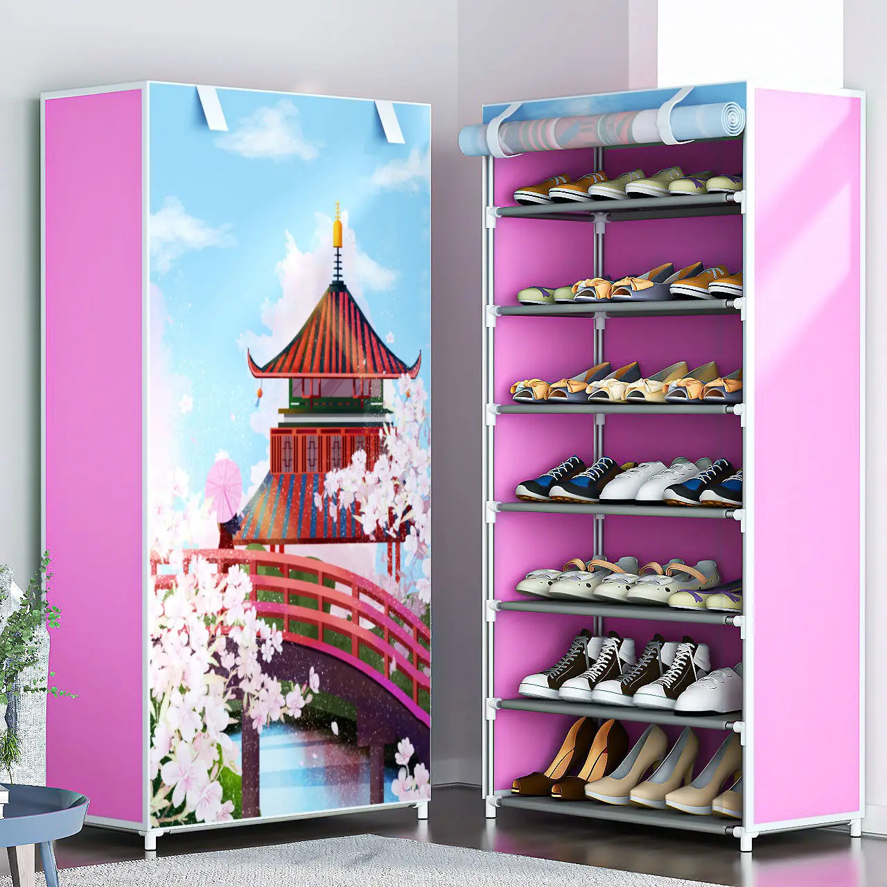 Shoe Cabinet Simple Assemble Nonwoven Shoes Shelf Footwear ShoeRack Space Saving Shoes Organizer Stand Holder Shoe Rack
Shoe Cabinet Simple Assemble Nonwoven Shoes Shelf Footwear ShoeRack Space Saving Shoes Organizer Stand Holder Shoe Rack