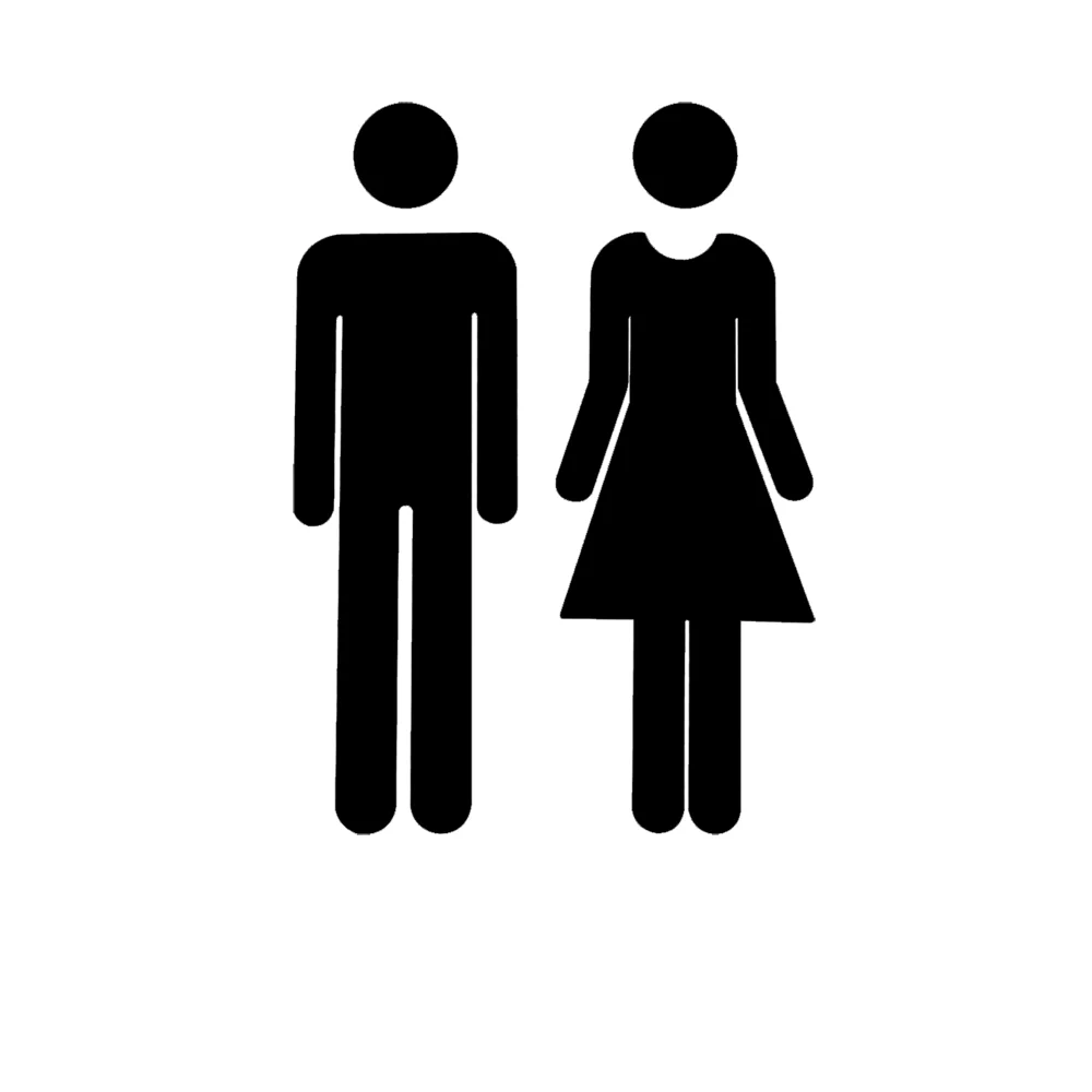 

3D DIY Man & Woman Toilet Sticker WC Door Sign Decals Toilet Signs Restroom Washroom Signage Plaque Wall Sticker Decor Removable