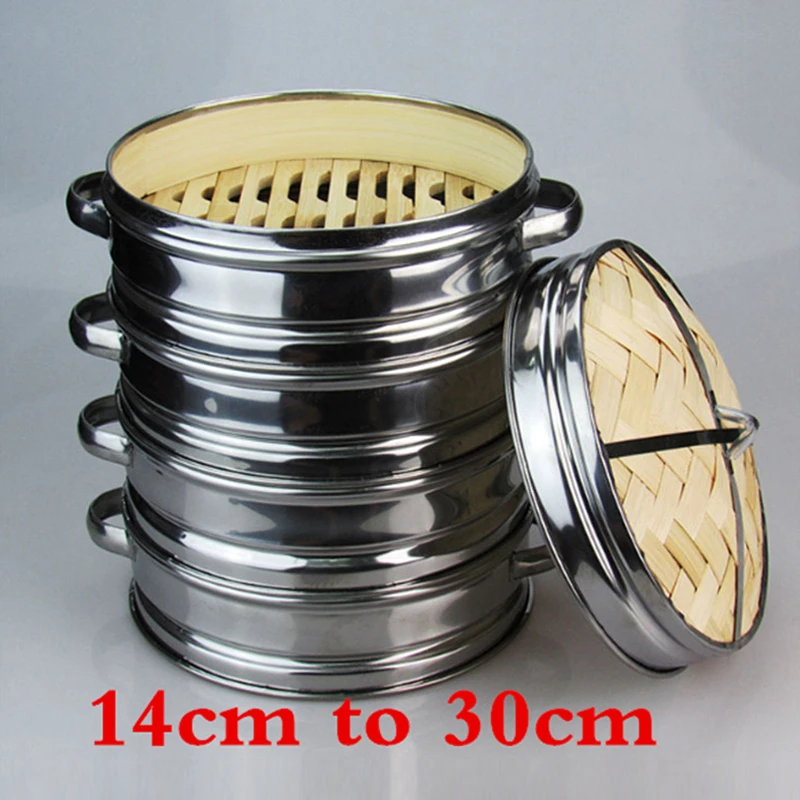 Stainless Steel Cookware Bamboo Steamer Bamboo Steamer Rice Snack Basket Set Dumpling Steamer Kitchen Cooking Tools
Stainless Steel Cookware Bamboo Steamer Bamboo Steamer Rice Snack Basket Set Dumpling Steamer Kitchen Cooking Tools