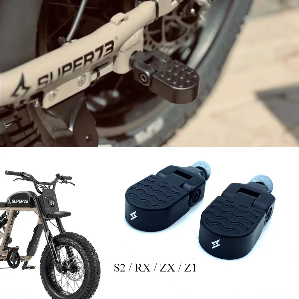 New Fit Super 73-ZX 73-RX 73-S2 73-Z1 Dedicated Rear Passenger Footrest Pedals Foot Pedal For SUPER73 73RX / 73S2 / 73ZX / 73Z1
New Fit Super 73-ZX 73-RX 73-S2 73-Z1 Dedicated Rear Passenger Footrest Pedals Foot Pedal For SUPER73 73RX / 73S2 / 73ZX / 73Z1