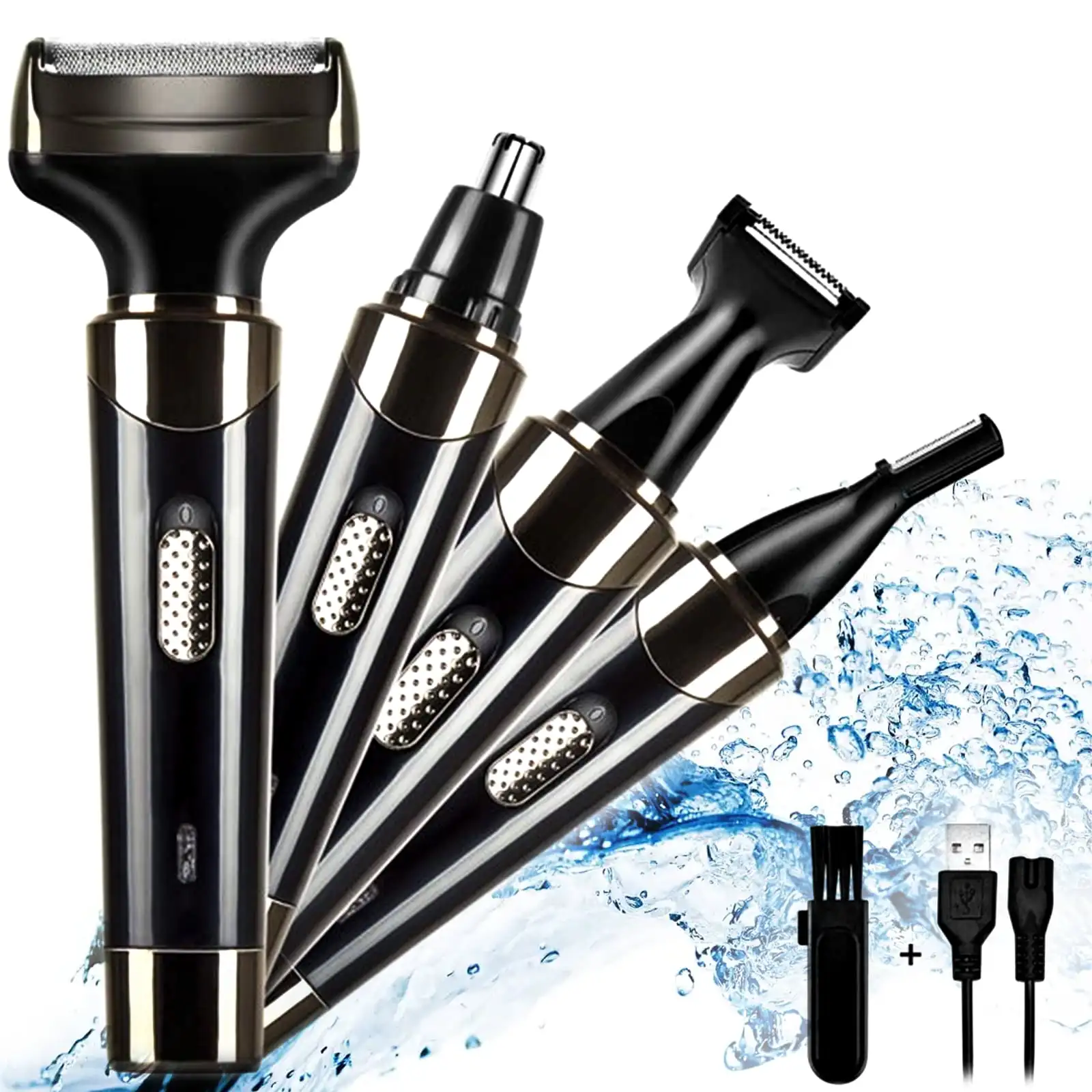 4 in 1 for Men, Cordless Nose Hair Trimmer for Men, Bikini Shaver, Leg Shaver, Beard Trimmer, IPX7 Waterproof Portable Hair Rem
4 in 1 for Men, Cordless Nose Hair Trimmer for Men, Bikini Shaver, Leg Shaver, Beard Trimmer, IPX7 Waterproof Portable Hair Rem