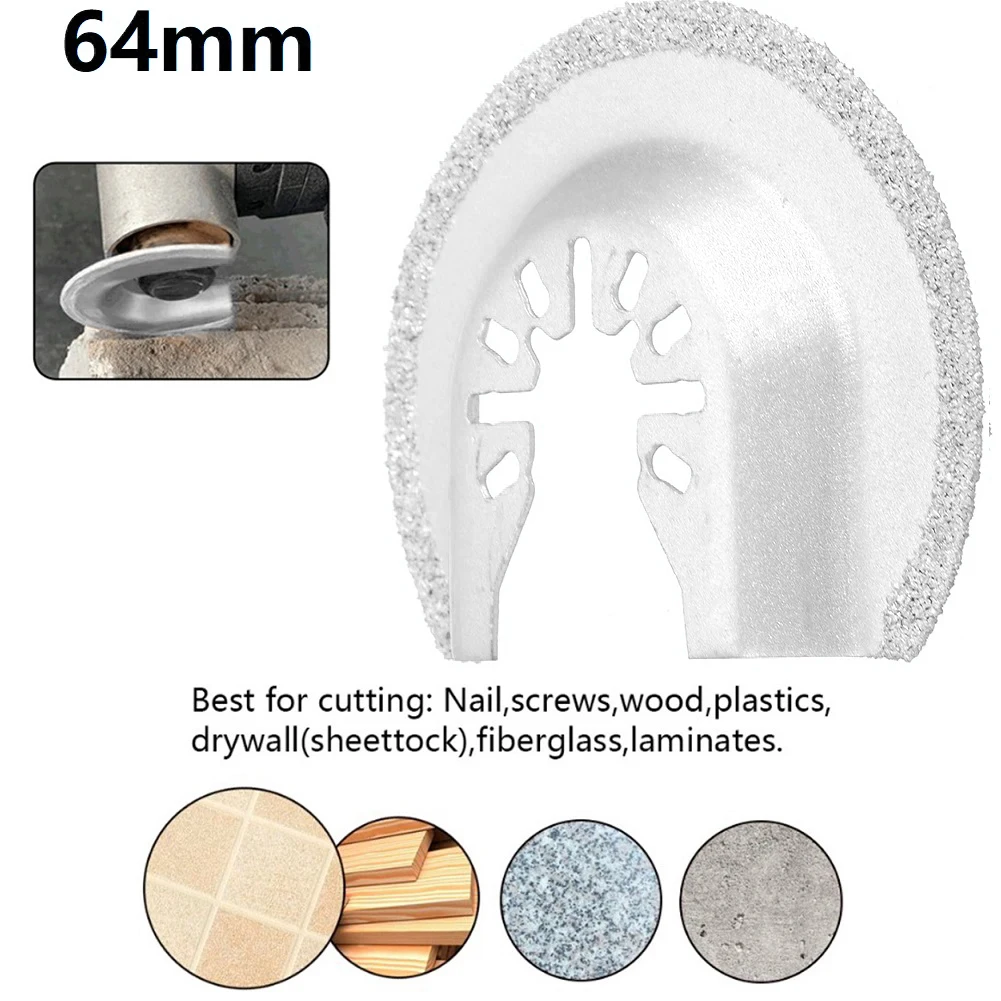 2 Pcs Multi Saw Blade 64mm Half Circle Diamond Oscillating Cutting Disc Quick Release For Carpentry Woodworking Tool Accessories
2 Pcs Multi Saw Blade 64mm Half Circle Diamond Oscillating Cutting Disc Quick Release For Carpentry Woodworking Tool Accessories