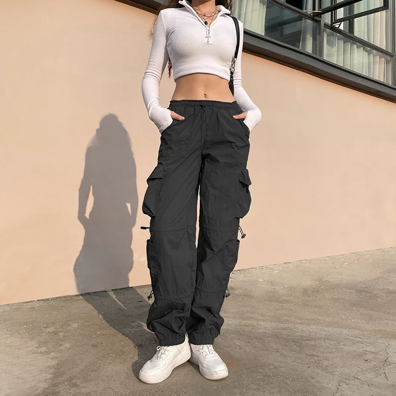 Casual Women Vintage Low Waist Cargo Pants Grey Trousers Baggy Streetwear Loose Street Straight Y2K Sexy
Casual Women Vintage Low Waist Cargo Pants Grey Trousers Baggy Streetwear Loose Street Straight Y2K Sexy