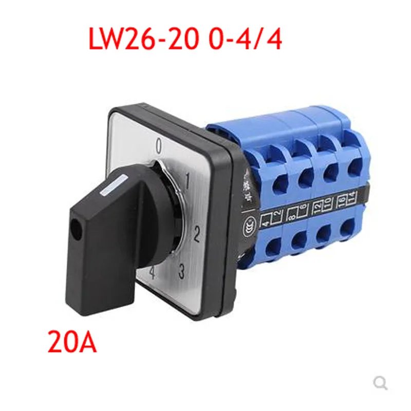 Universal Switch LW26-20 0-4 4 Five-speed Four-way Four-way Two-wire Power Supply Voltage Loop Switching 20A
Universal Switch LW26-20 0-4 4 Five-speed Four-way Four-way Two-wire Power Supply Voltage Loop Switching 20A