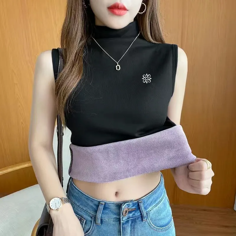 Winter Golf Women Vest Keep Warm Villus Thicken T-shirt High Collar Fashion Golf Clothing Korea Ladies Golf Vest Sleeveless Tops
Winter Golf Women Vest Keep Warm Villus Thicken T-shirt High Collar Fashion Golf Clothing Korea Ladies Golf Vest Sleeveless Tops
