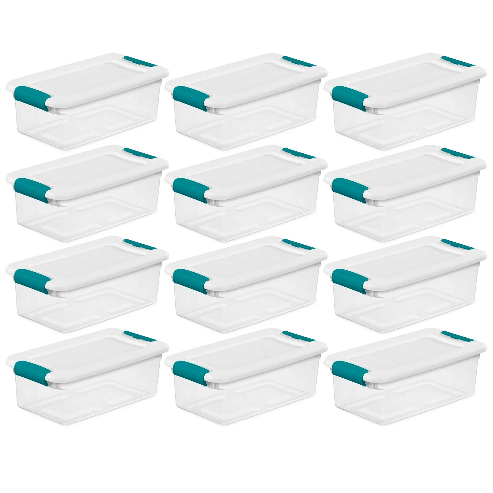 Sterilite Plastic 6 Quart Stacking Storage Box Container with Latching Lid for Home, Office, Workspace, (12 Pack)
Sterilite Plastic 6 Quart Stacking Storage Box Container with Latching Lid for Home, Office, Workspace, (12 Pack)