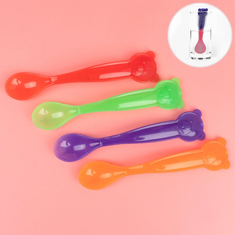 4 Colors Children's Temperature Sensor Spoon Boys And Girls Training Feeding Spoon Baby Tableware Bear Color Changing Spoon
4 Colors Children's Temperature Sensor Spoon Boys And Girls Training Feeding Spoon Baby Tableware Bear Color Changing Spoon