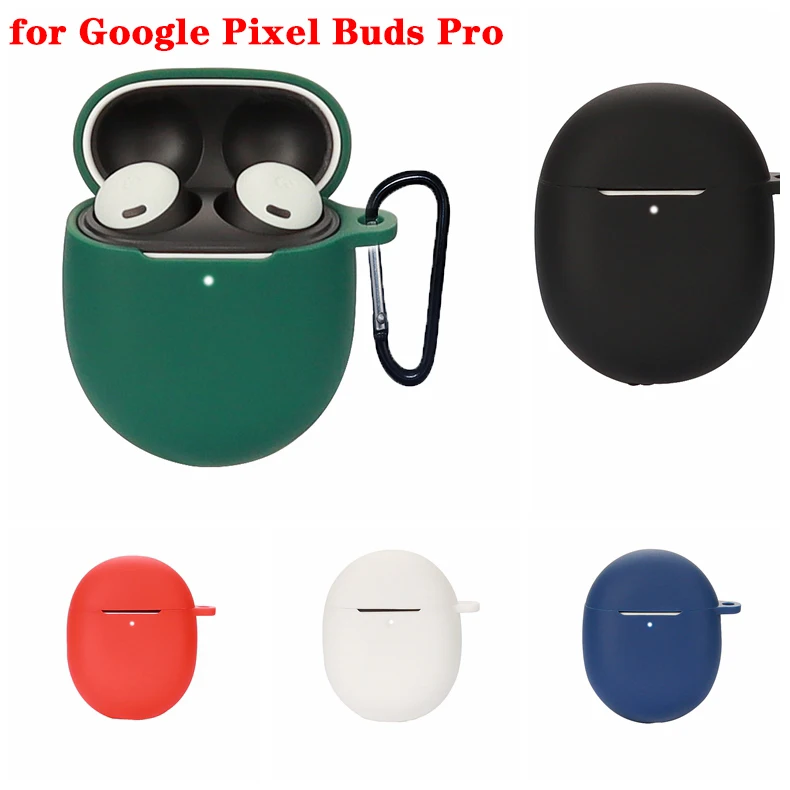 Силиконовый чехол для Google Pixel Buds Pro, простой однотонный чехол с защитой от падения, чехол для наушников с зарядным устройством, чехол с крючко... 
Силиконовый чехол для Google Pixel Buds Pro, простой однотонный чехол с защитой от падения, чехол для наушников с зарядным устройством, чехол с крючко...