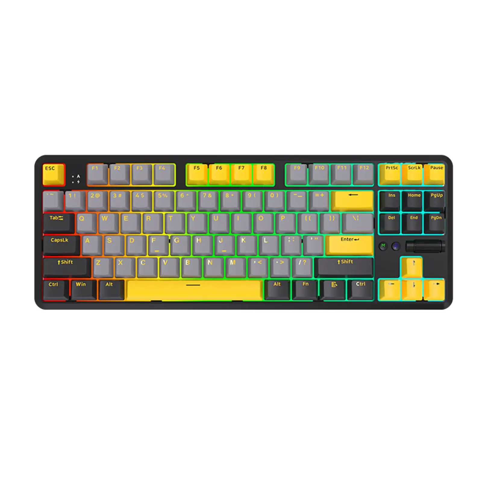Портативная механическая клавиатура K870T Pro 87 клавиш с тройными режимами, игровая клавиатура с горячими клавишами, свет для ноутбука, регулятор громкости, цвет RGB
Портативная механическая клавиатура K870T Pro 87 клавиш с тройными режимами, игровая клавиатура с горячими клавишами, свет для ноутбука, регулятор громкости, цвет RGB