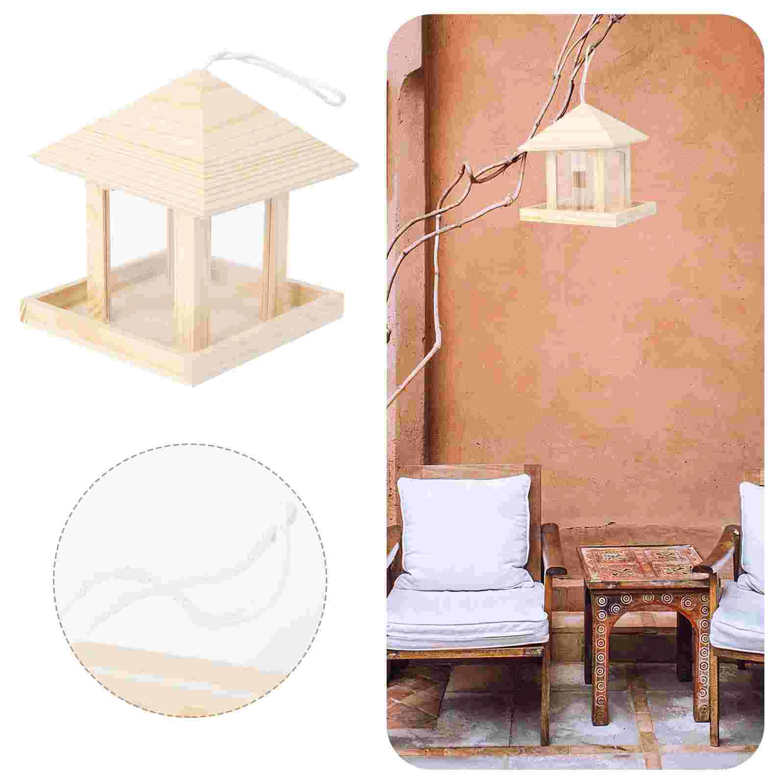 Bird Feeder Birds Holderhanging Box Outdoor Swing Wooden Feeding House Garden Cage Supplies Decorvegetable Accessories
Bird Feeder Birds Holderhanging Box Outdoor Swing Wooden Feeding House Garden Cage Supplies Decorvegetable Accessories