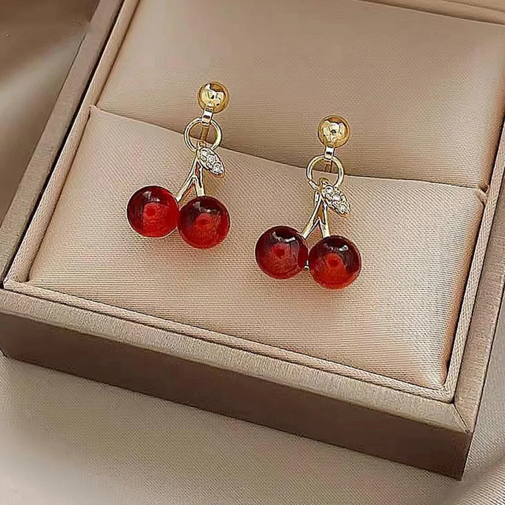 2023 New Temperament Women Red Cherry Earrings Earrings Suitable for Women Personality Stainless Steel Earrings Charm Jewelry
2023 New Temperament Women Red Cherry Earrings Earrings Suitable for Women Personality Stainless Steel Earrings Charm Jewelry