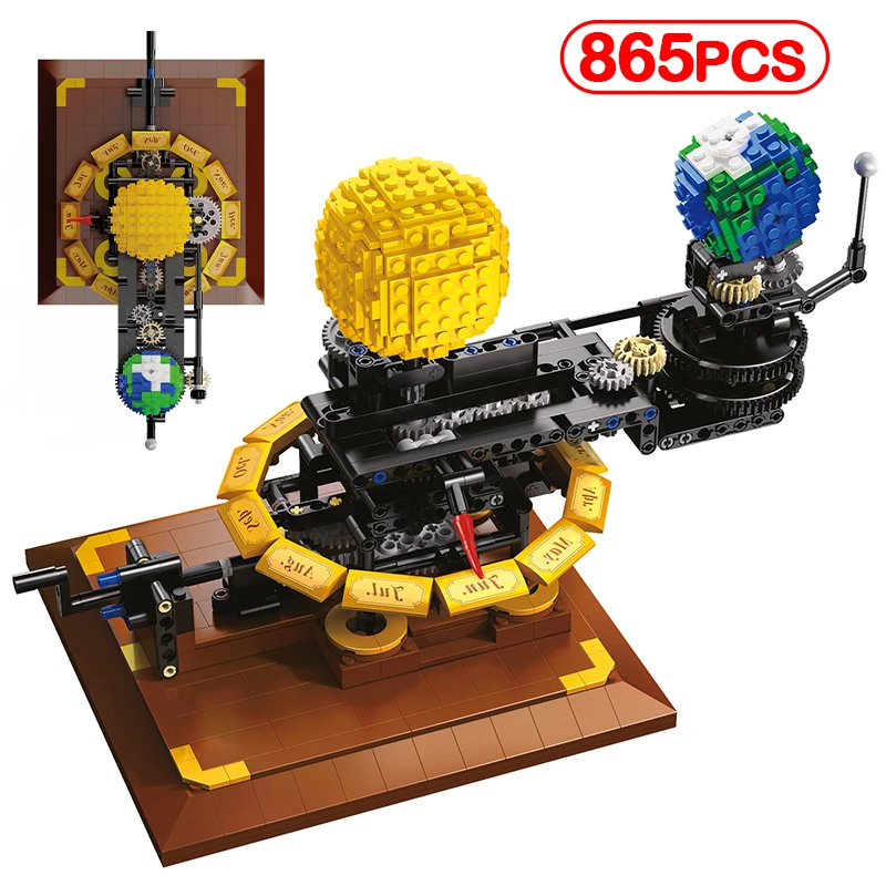 865Pcs City Milky Way Earth Sun Clock Building Blocks Science Solar System Educational Bricks Toys for Kids Gifts
865Pcs City Milky Way Earth Sun Clock Building Blocks Science Solar System Educational Bricks Toys for Kids Gifts
