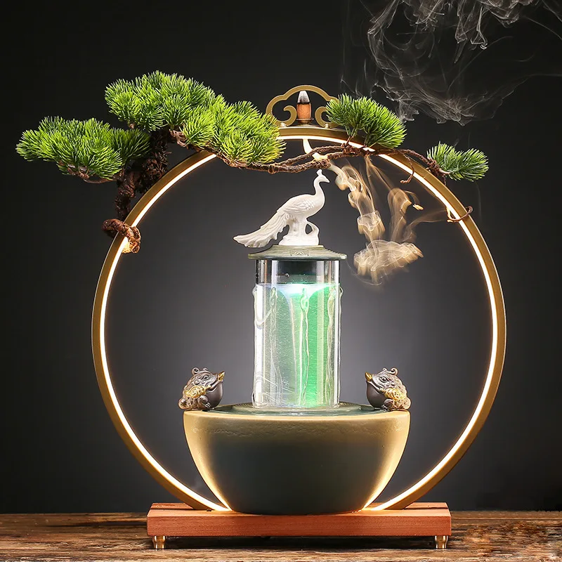 Lucky Flowing Water Ornaments Fortune Fountain Circulation Home Office Living Room Opening-up Housewarming Gifts
Lucky Flowing Water Ornaments Fortune Fountain Circulation Home Office Living Room Opening-up Housewarming Gifts