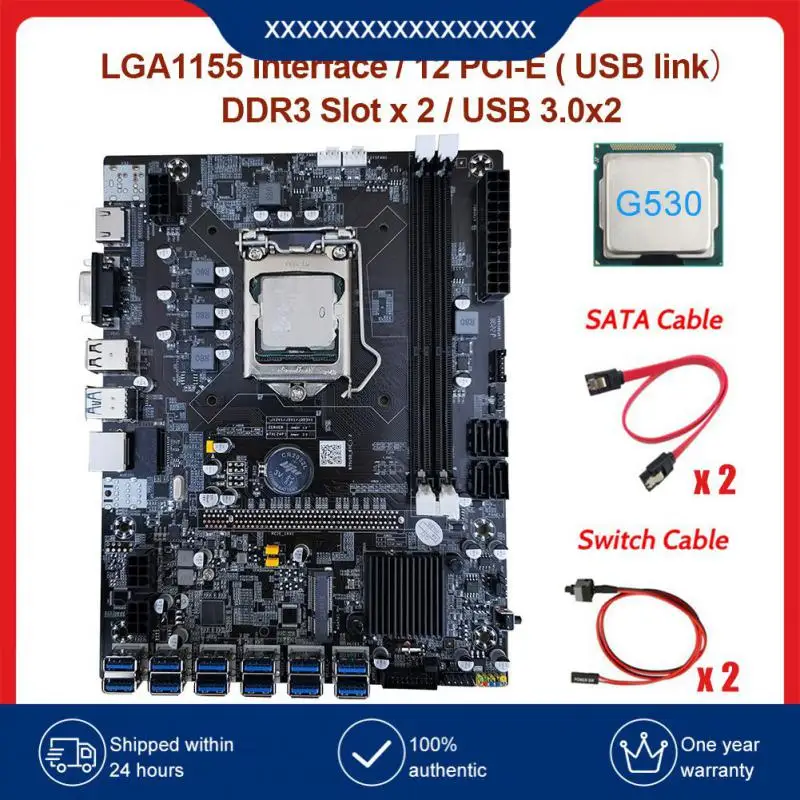 Lga1155ie Motherboard G1620 2ddr3 B75 Usb Btc Cpu Sata Processor To Usb Support Memory Cable Switch Mining B75 Btc
Lga1155ie Motherboard G1620 2ddr3 B75 Usb Btc Cpu Sata Processor To Usb Support Memory Cable Switch Mining B75 Btc
