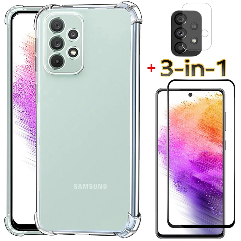 3-in-1, glass + case for samsung a73 5g soft clear shockproof silicone phone cases samsung a 73 cover samsung galaxy a73 case
3-in-1, glass + case for samsung a73 5g soft clear shockproof silicone phone cases samsung a 73 cover samsung galaxy a73 case