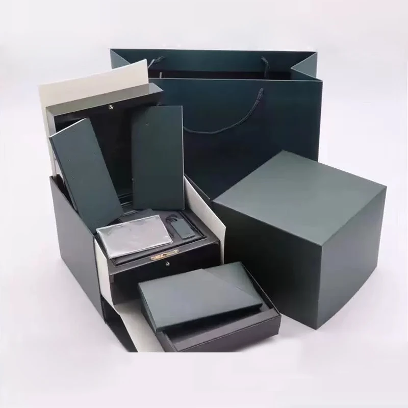 Watch Box Watche Boxes Top Quality Dark Gift Woody Case Watches Booklet Card Tags and Papers
Watch Box Watche Boxes Top Quality Dark Gift Woody Case Watches Booklet Card Tags and Papers