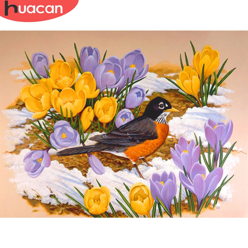 HUACAN 5D Diamond Painting Tulip Flower DIY Full Square/Round Drill Embroidery Kits DIY Mosaic Bird Handmade Gift
HUACAN 5D Diamond Painting Tulip Flower DIY Full Square/Round Drill Embroidery Kits DIY Mosaic Bird Handmade Gift