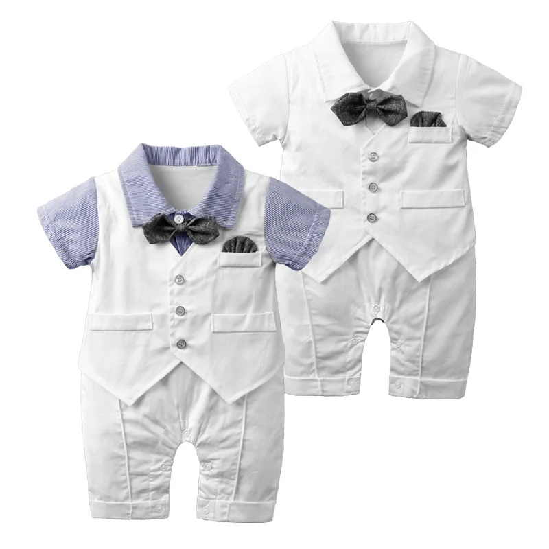 Baby Clothes Baby Boy Clothes Summer Cotton Gentleman Tie Outfit Newborn One-Piece Clothing Handsome Button Jumpsuit Party Suit
Baby Clothes Baby Boy Clothes Summer Cotton Gentleman Tie Outfit Newborn One-Piece Clothing Handsome Button Jumpsuit Party Suit