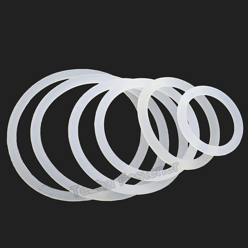 White Rubber Seal Ring OD 18-60 mm Heat-Resistant Food Grade Silicone O-Ring Washer Gasket Thickness 1/2/3mm
White Rubber Seal Ring OD 18-60 mm Heat-Resistant Food Grade Silicone O-Ring Washer Gasket Thickness 1/2/3mm
