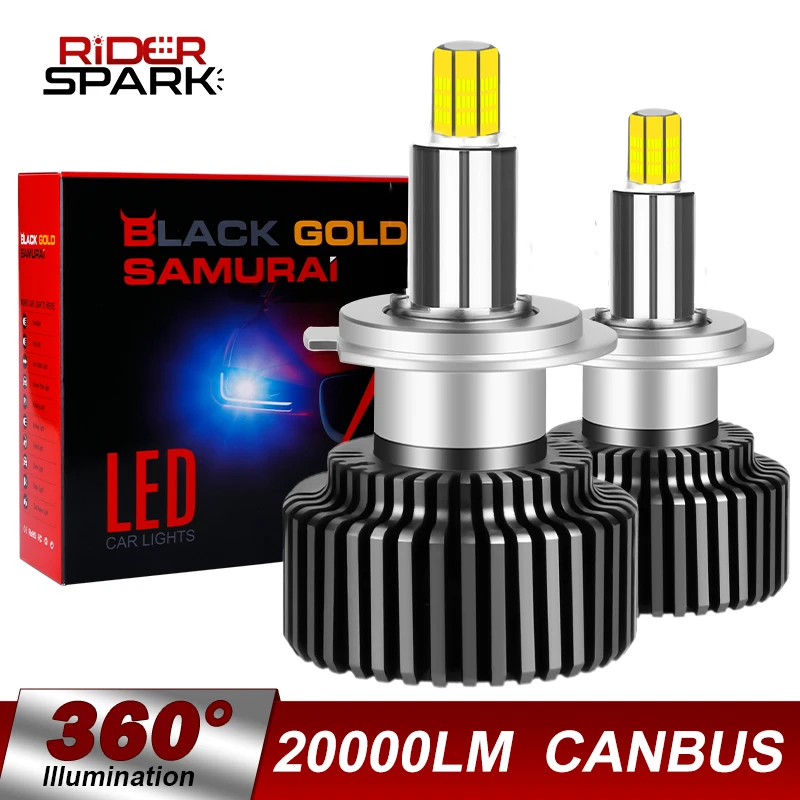 

Canbus 3D 360 H7 Led Car Headlights Bulbs 20000LM H1 H8 H9 H11 9005 9006 9012 HB3 HB4 HIR2 90W Auto Fog Lights Turbo Mini Lamp