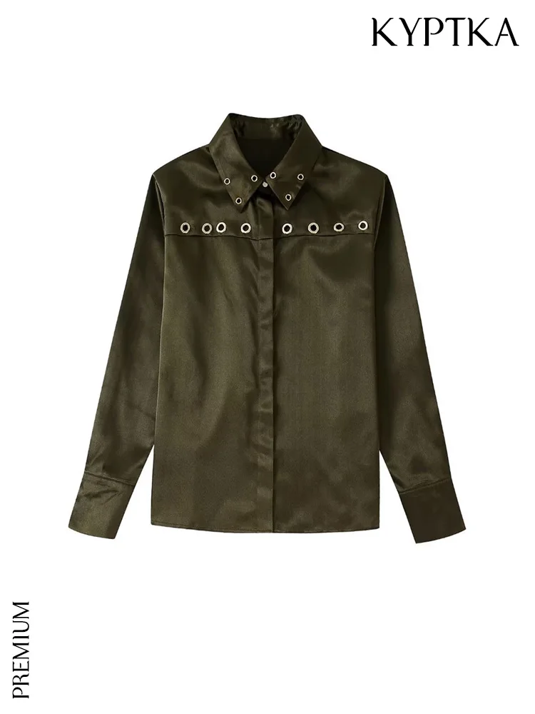 KYPTKA Women Fashion With Ring Loose Flowy Shirts Vintage Long Sleeve Front Button Female Blouses Blusas Chic Tops
KYPTKA Women Fashion With Ring Loose Flowy Shirts Vintage Long Sleeve Front Button Female Blouses Blusas Chic Tops