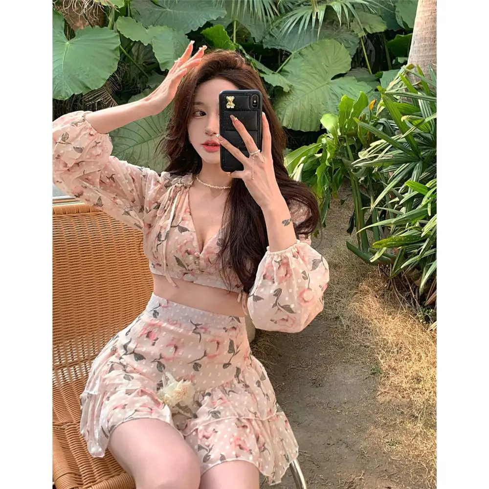 Make firm offers the design feels backless two piece suit skirt to show thin summer cake skirt floral chiffon dress
Make firm offers the design feels backless two piece suit skirt to show thin summer cake skirt floral chiffon dress
