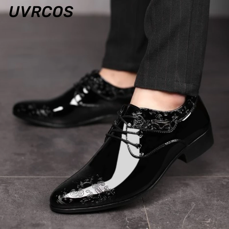 Bright Color Leather Shoes Formal Men Shoes Business Men Fashion Casual Shoes Men Lace-up Wear-resistant Breathable Wedding Shoe
Bright Color Leather Shoes Formal Men Shoes Business Men Fashion Casual Shoes Men Lace-up Wear-resistant Breathable Wedding Shoe