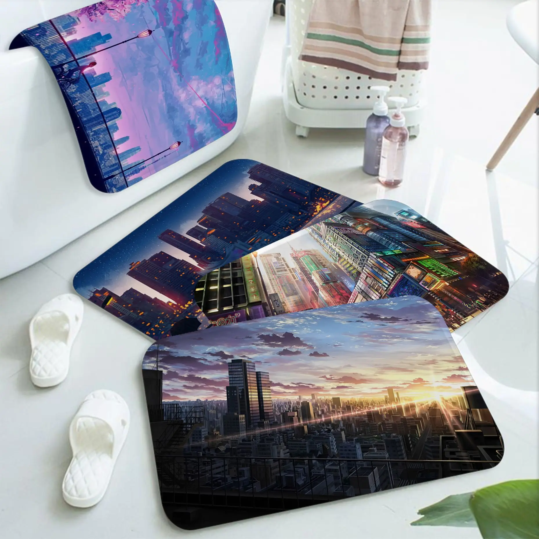 Anime City Scenery Hallway Carpet Kids Room Bedroom Decoration Balcony Anti-Slip Doormat Living Room Welcome Doormat
Anime City Scenery Hallway Carpet Kids Room Bedroom Decoration Balcony Anti-Slip Doormat Living Room Welcome Doormat