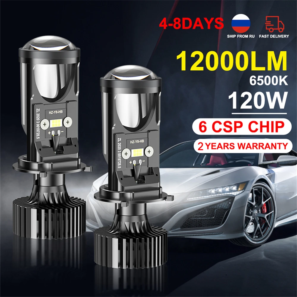 

H4 LED Headlight Canbus Car Lamp Mini Projector Lens Automobles Bulb 6500K 70W 14000LM Conversion Kit Hi/Lo Beam 12V/24V RHD LHD