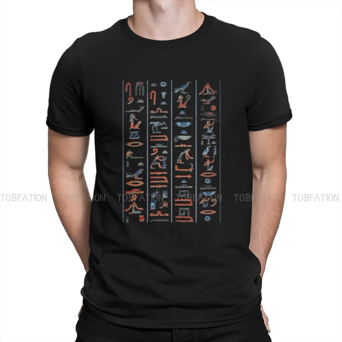 Hieroglyphs оригинальные цвета на черной классической футболке для мужчин египетская Древняя культура Египта футболки Мягкая Печать
Hieroglyphs оригинальные цвета на черной классической футболке для мужчин египетская Древняя культура Египта футболки Мягкая Печать
