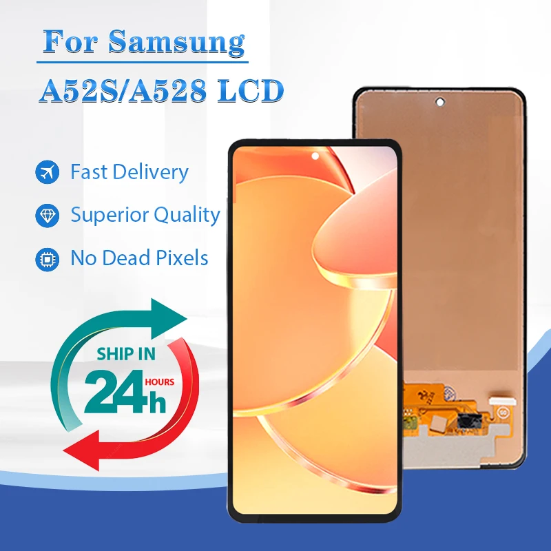 6.5 Inch A528 Display For Samsung Galaxy A52S 5G Lcd Touch Screen Digitizer A528B A528B/DS A528N Assembly With Frame Brand New
6.5 Inch A528 Display For Samsung Galaxy A52S 5G Lcd Touch Screen Digitizer A528B A528B/DS A528N Assembly With Frame Brand New