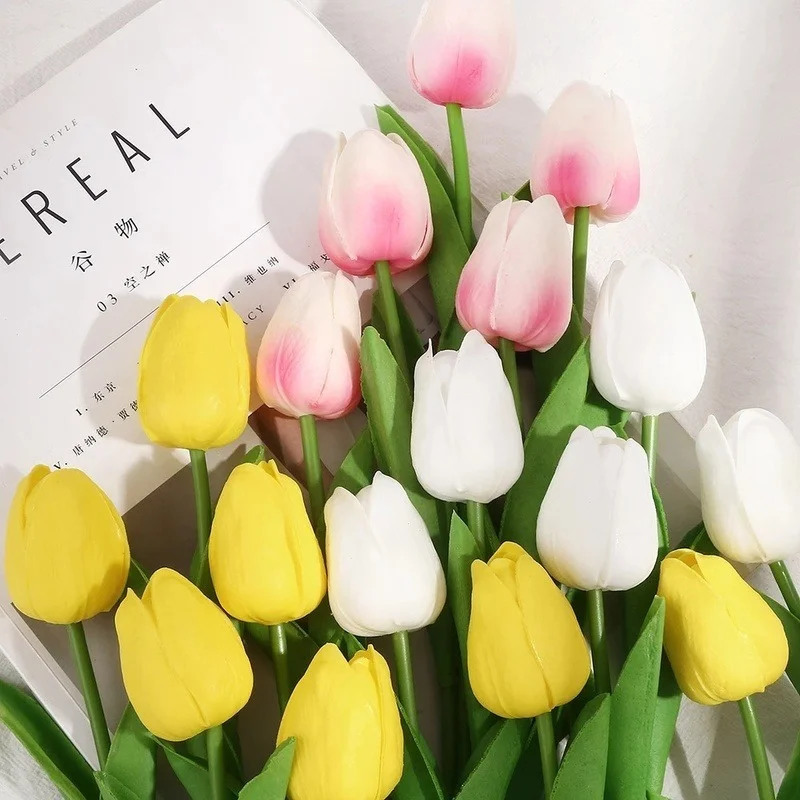 10pcs PU Tulip Artificial Flower Real Touch Flowers Artificial Bouquet Fake Flower for Wedding Decoration Home Garen Decor
10pcs PU Tulip Artificial Flower Real Touch Flowers Artificial Bouquet Fake Flower for Wedding Decoration Home Garen Decor