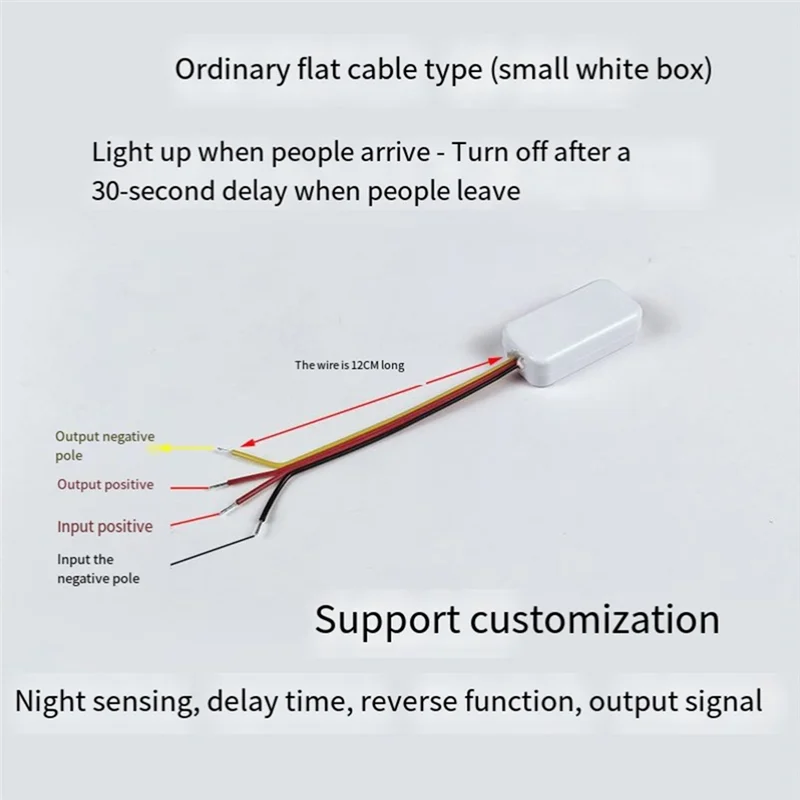 Микроволновой датчик движения ABHB-DC3-24V для шкафов и коридоров
Микроволновой датчик движения ABHB-DC3-24V для шкафов и коридоров