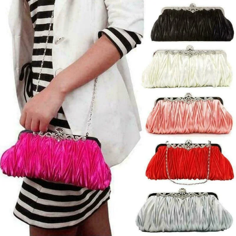 Women Crystal Evening Clutch Bag Ladies Wedding Party Handbag Prom Purse Chain Ruffle Shoulder bag
Women Crystal Evening Clutch Bag Ladies Wedding Party Handbag Prom Purse Chain Ruffle Shoulder bag