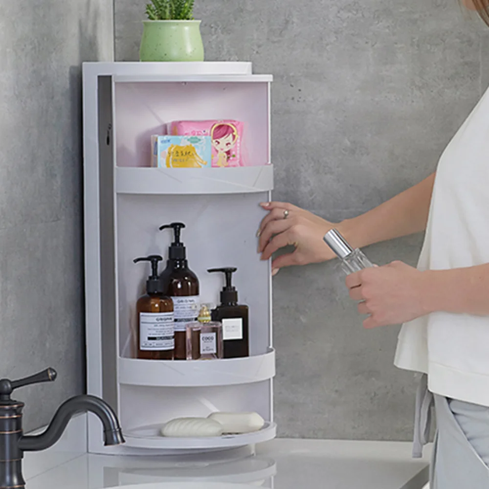 Bathroom Accessories 360-Degree Rotating Wall-Mounted Multi-Function Shelf Shampoo Cosmetics Kitchen Household Storag
Bathroom Accessories 360-Degree Rotating Wall-Mounted Multi-Function Shelf Shampoo Cosmetics Kitchen Household Storag