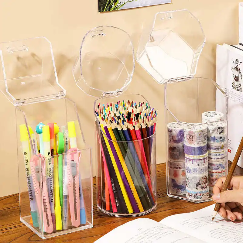 Desktop Organiser Home Office Storage Box Acrylic Transparentnery Storage Waterproof Dustproof Multifunction Pen Holder Statio
Desktop Organiser Home Office Storage Box Acrylic Transparentnery Storage Waterproof Dustproof Multifunction Pen Holder Statio